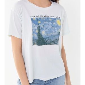 van gogh with the flow t shirt